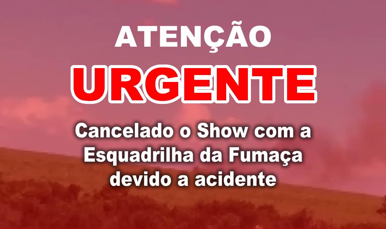 Prefeitura anuncia cancelamento de Show Aéreo com a Esquadrilha da Fumaça