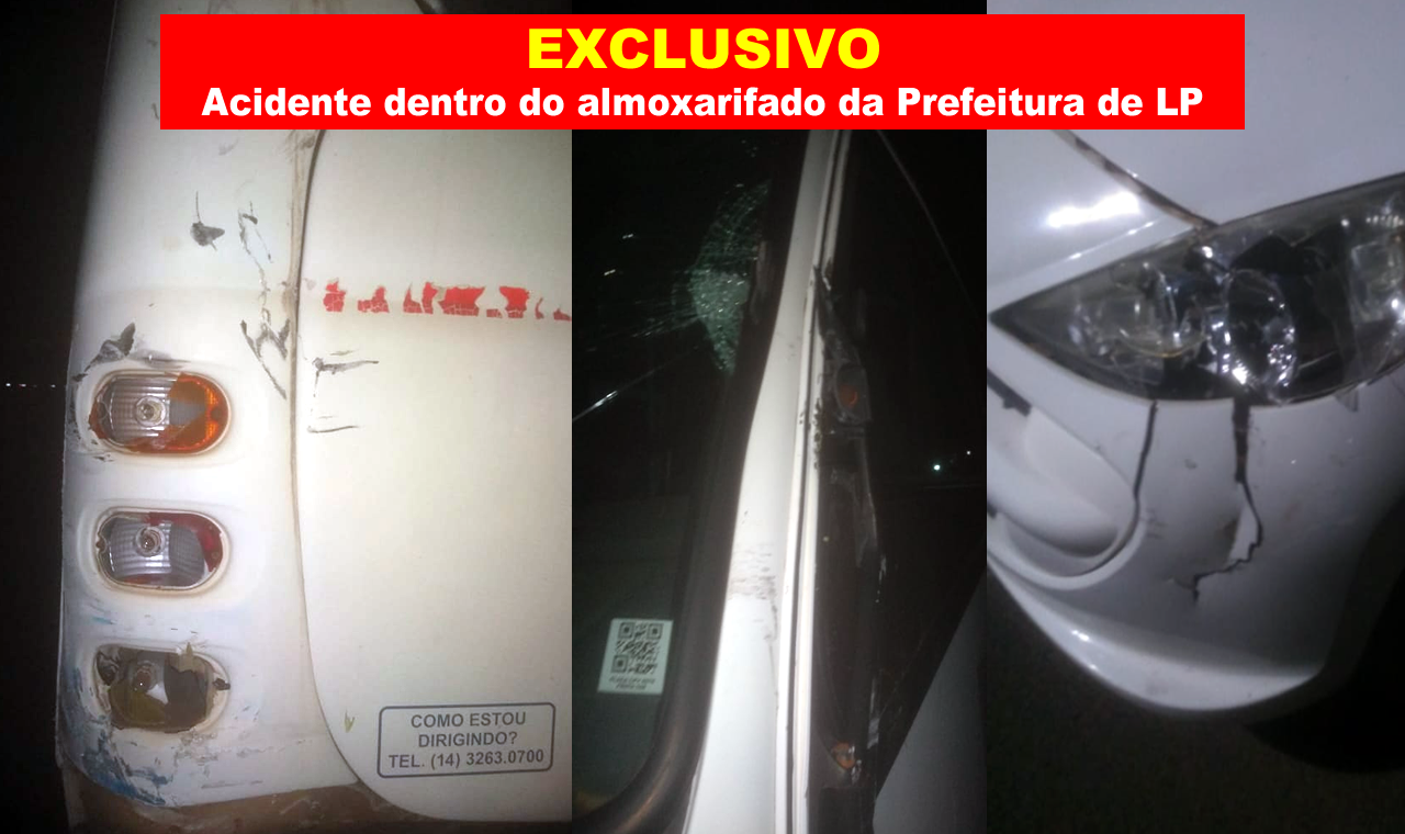 ÔNIBUS DESCE SOZINHO E BATE EM VÁRIOS VEÍCULOS DENTRO NO ALMOXARIFADO EM LENÇÓIS PAULISTA