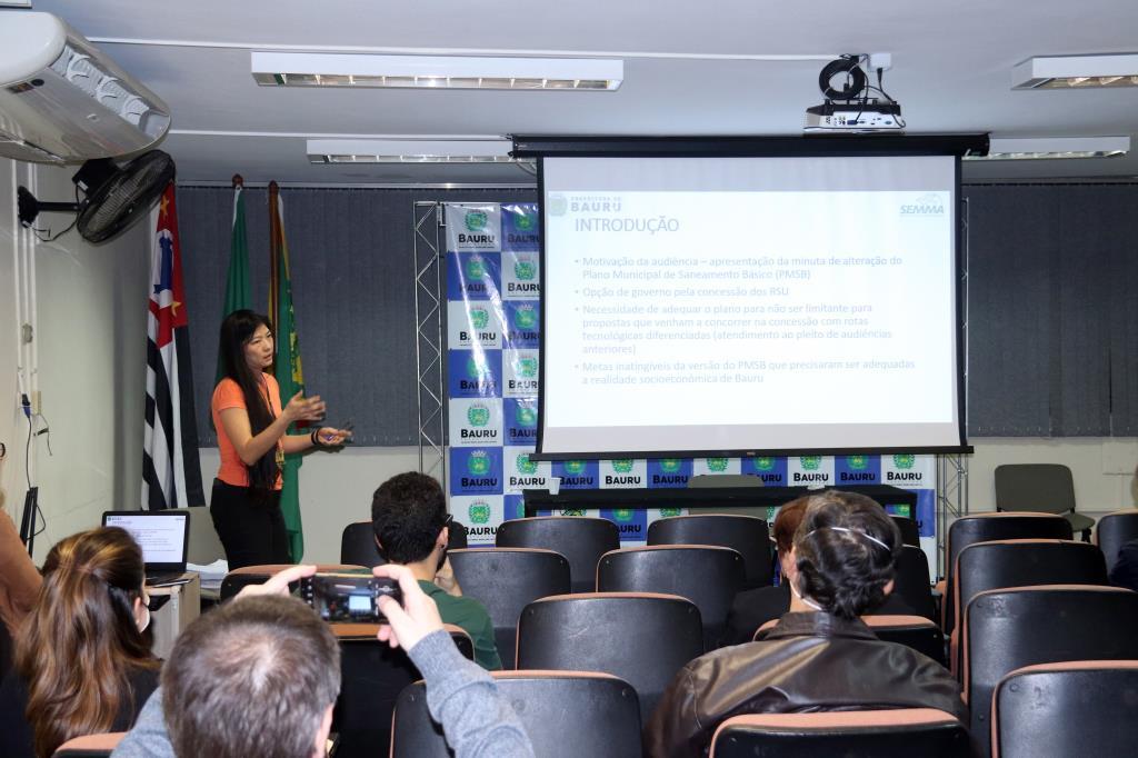 Semma realiza audiência pública sobre Plano Municipal de Saneamento