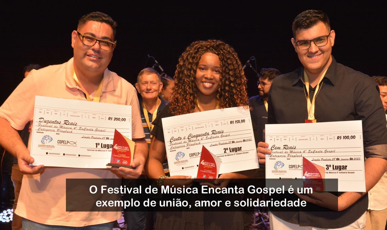 FESTIVAL DE MÚSICA ENCANTA GOSPEL: SUCESSO, EMOÇÃO E SOLIDARIEDADE