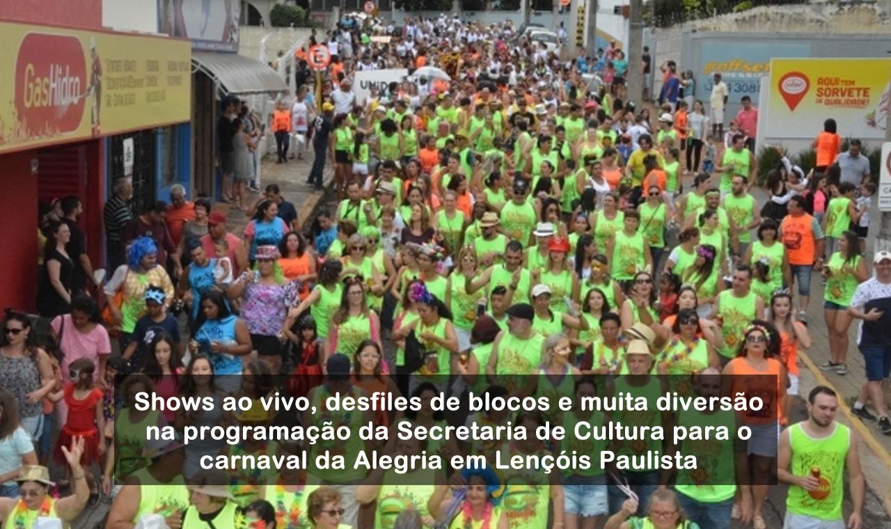 Lençóis Paulista Vai Se Alegrar com o Carnaval da Alegria!