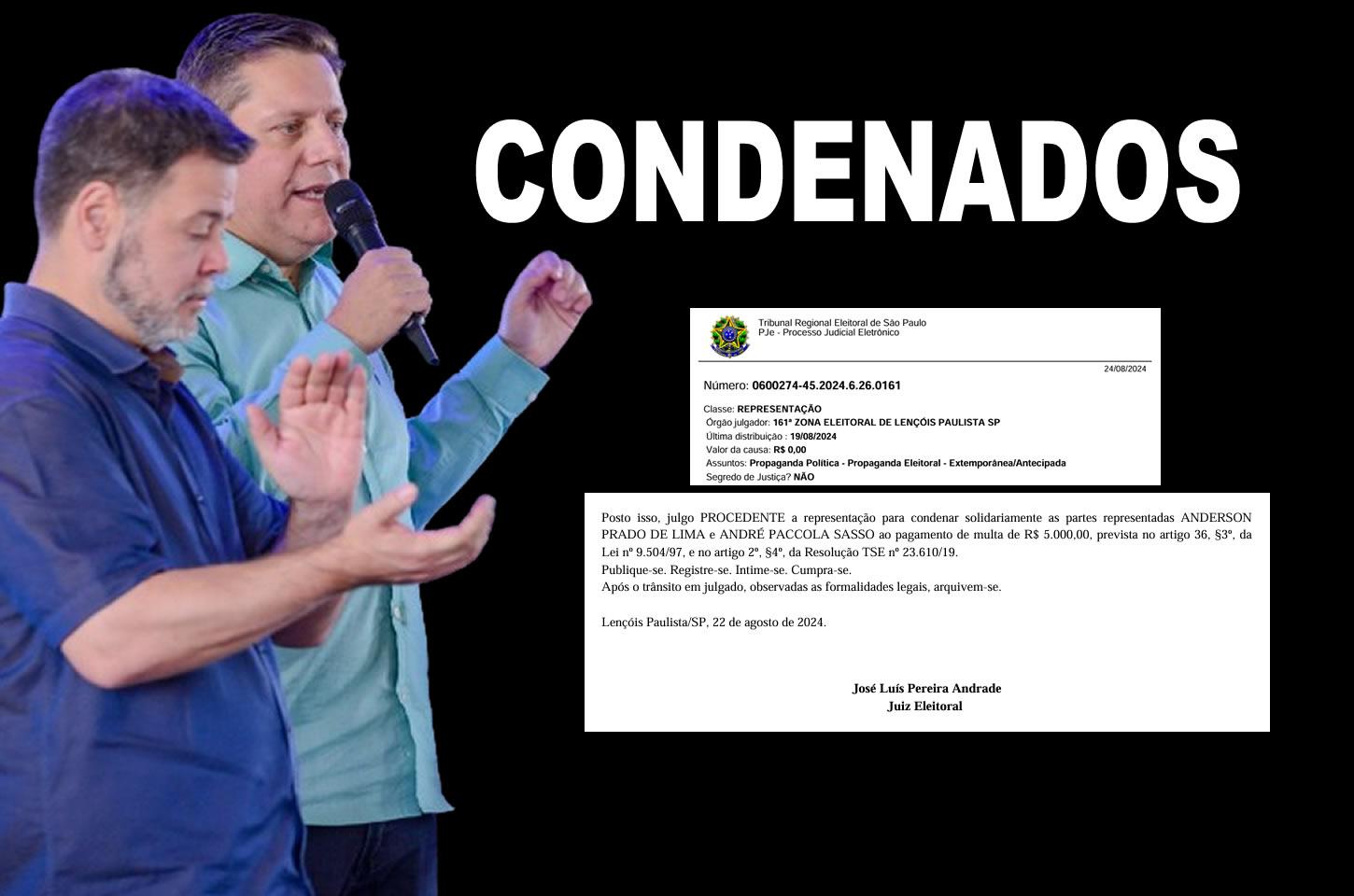 Prefeito Prado e Cagarete são condenados
