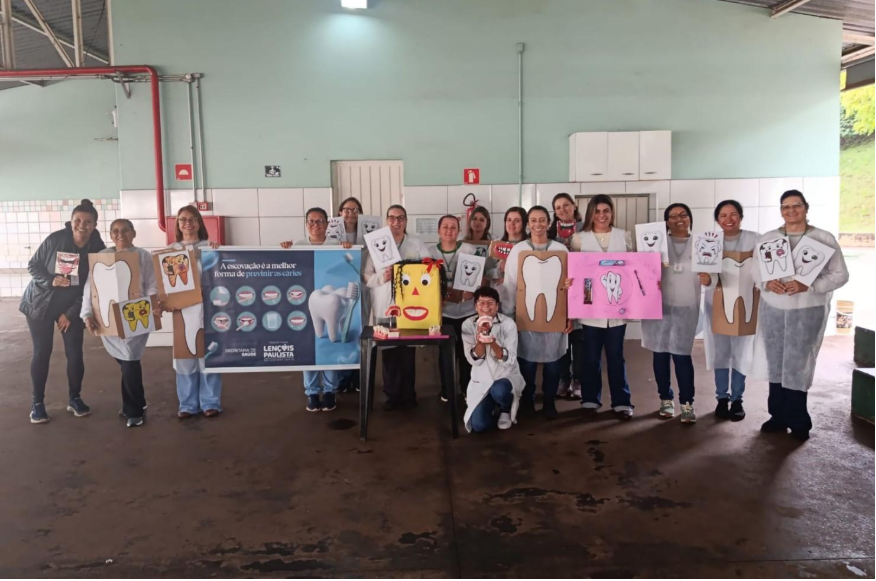 Escolas de Lençóis recebem ação de saúde bucal e crianças aprendem cuidados desde cedo