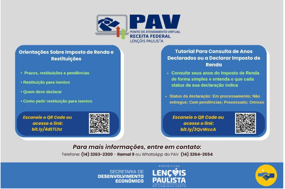 Receita Federal alerta: prazo do Imposto de Renda termina dia 29 e posto de Lençóis oferece ajuda gratuita