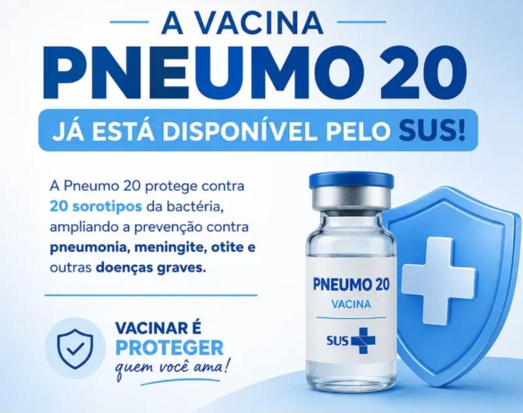 Lençóis Paulista passa a oferecer vacina Pneumo 20 na rede municipal
