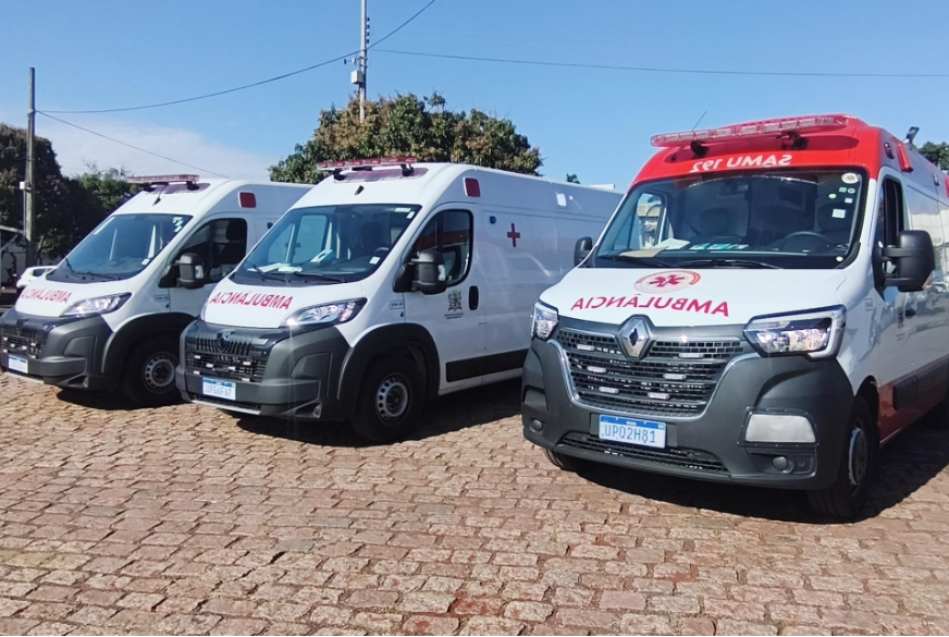 Lençóis Paulista reforça atendimento com três novas ambulâncias