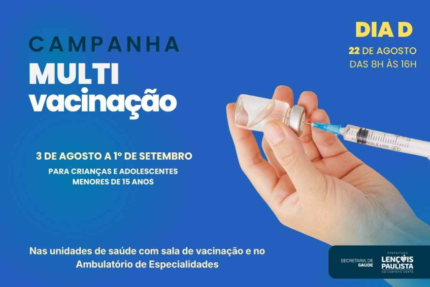 Multivacinação começa e reforça proteção de crianças