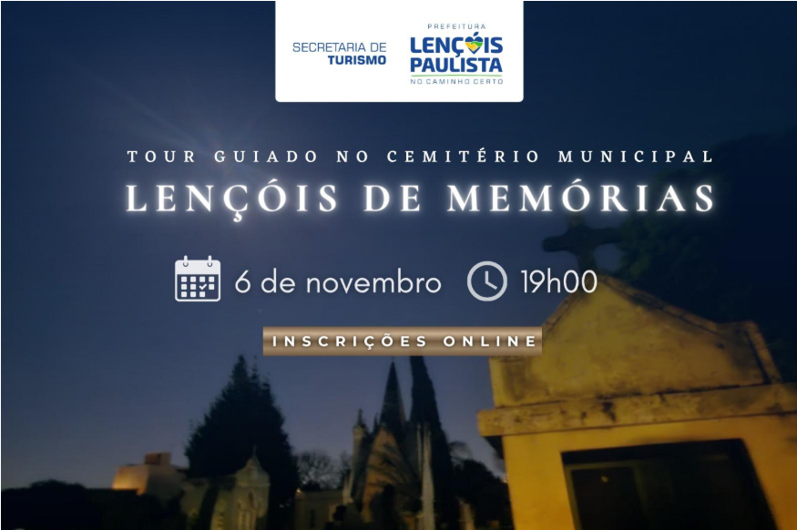Lençóis de Memórias abre inscrições para visita noturna ao Cemitério Municipal