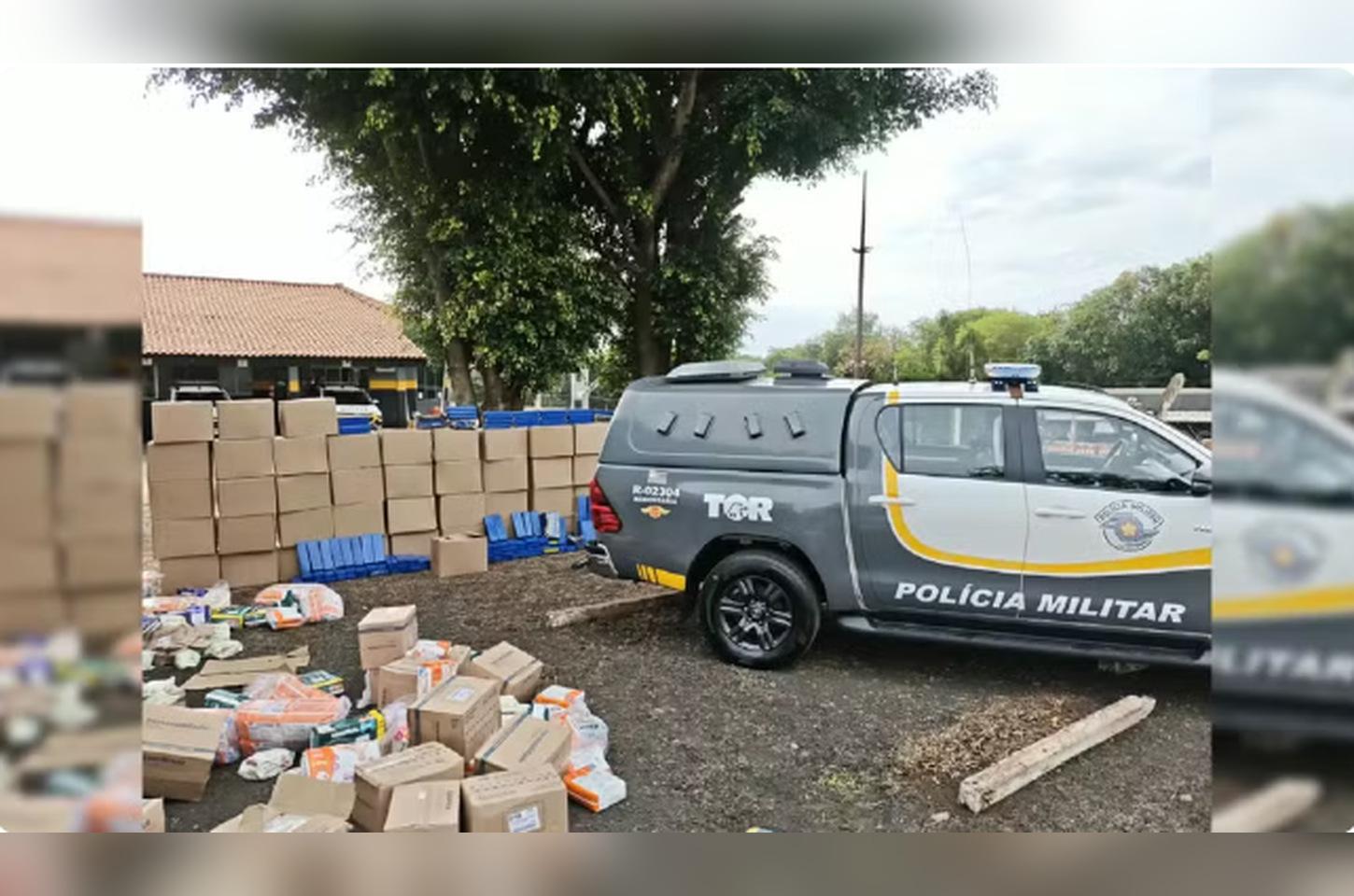Polícia apreende mais de 1,4 tonelada de maconha escondida em carga de fraldas em Assis