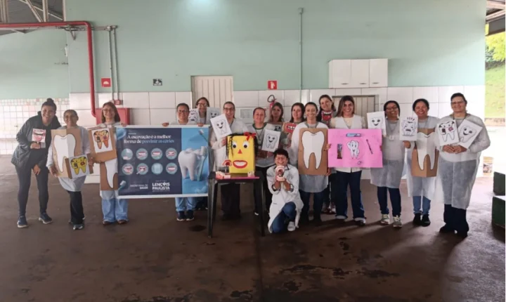 Escolas de Lençóis recebem ação de saúde bucal e crianças aprendem cuidados desde cedo