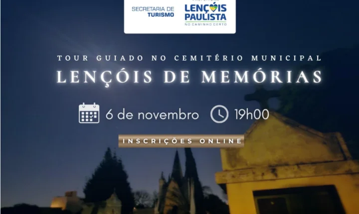 Lençóis de Memórias abre inscrições para visita noturna ao Cemitério Municipal