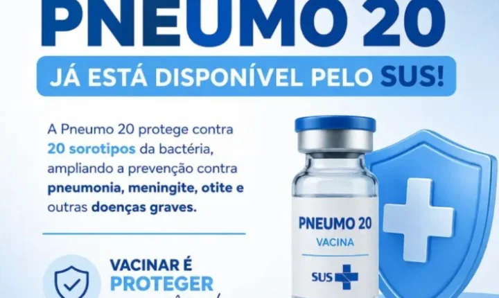 Lençóis Paulista passa a oferecer vacina Pneumo 20 na rede municipal