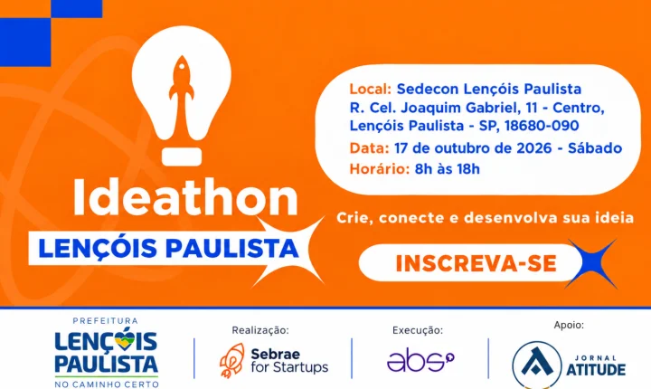 Lençóis Paulista recebe evento gratuito de inovação neste sábado (17)