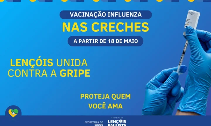 Vacina vai até as creches